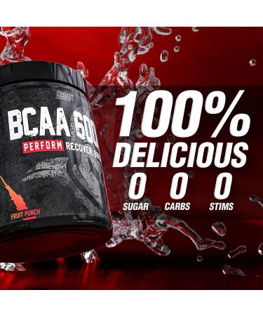 Nutrex Research BCAA Powder 6000 | 6g BCAAs Amino Acids | Proven 2:1:1 Ratio for Muscle Recovery | Fruit Punch, 30 Servings - Buy Online on GoSupps.com