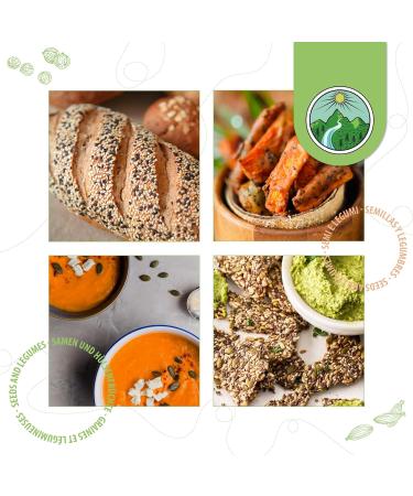 Organic Black Chia Seeds 1kg - 100% Natural Vegan Gently Dried Lab Tested Additive-Free - Buy Online on GoSupps.com