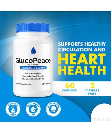 (3 Pack) Gluco Peace Pills Original GlucoPeace Balance & Circulatory Support Formula with Potent Blend to Help Maintain Stable Levels Natural Energy & Flow | Easy-to-Take Capsules (180 Capsules) - Buy Online on GoSupps.com
