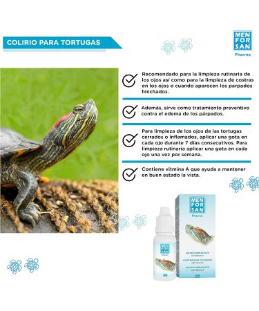 MENFORSAN Eye Drops for Turtles - Vitamin A Formula 15ml | Cleans Inflamed Eyes - International Shipping Available - Buy Online on GoSupps.com