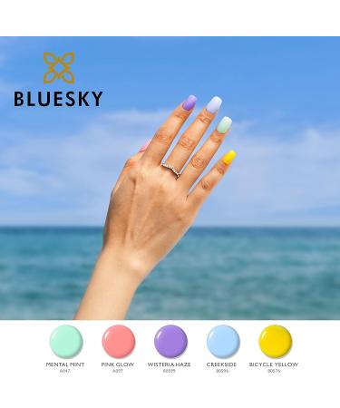 Bluesky Gel Nail Polish Creekside 80596 Baby Blue UV/LED Soak-Off Gel Polish Long Lasting Chip Resistant 10ml Baby Blue 10 ml (Pack of 1) - Buy Online on GoSupps.com
