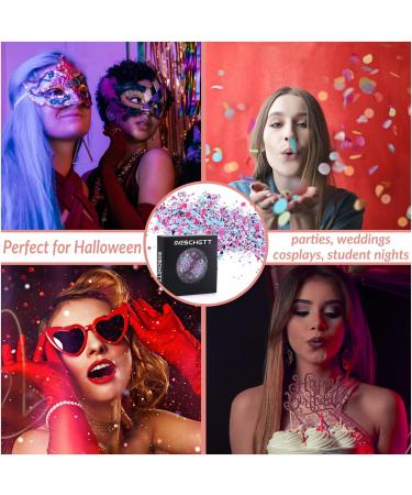 Holographic Unicorn Chunky Glitter | Festival Cosmetic Glitter for Face Body Hair & DIY Crafts - Rainbow Sequin Art - Buy Online on GoSupps.com