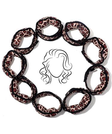 48 Pcs Soft Foam Hair Rollers for Long Hair - Heatless Curlers with Leopard Cloth Cover - Buy Online on GoSupps.com