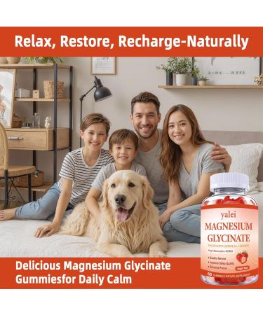 Magnesium Glycinate Gummies 400mg with L-Theanine Phosphatidylserine Sleep Stress & Muscle Relief for Adults & Kids Non-GMO Vegan Sugar Free 60 Gummie Strawberry Flavor - Buy Online on GoSupps.com