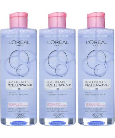 L'Or al Paris Skin Expert Nettoyant Visage Apaisant Eau Micellaire D maquillante Nettoyant et Soin Skin Expert 3 x 400 ml - Buy Online on GoSupps.com
