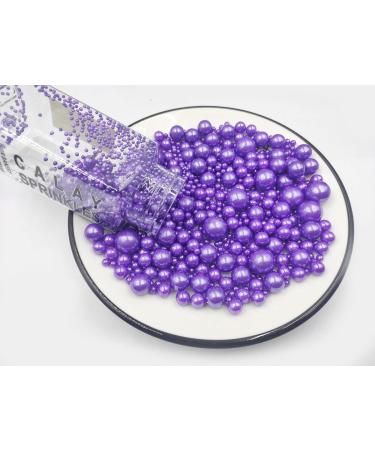 Buy Edible Violet Pearl Sugar Sprinkles | Perfect for Cakes Cupcakes & Cookies - Wedding & Daily Decorations - Buy Online on GoSupps.com