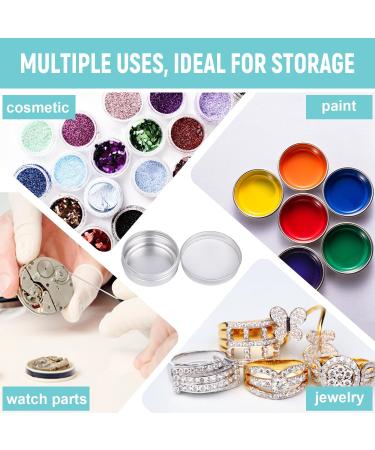 24 Pack 30ml Aluminum Doses - Small Portable Tin Cans for Lip Balm Ointments & Cosmetics - Silver - Buy Online on GoSupps.com