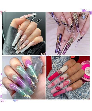 FITDON XXL Long Coffin Nail Tips - 600pcs Clear Acrylic Fake Nails for Salons and DIY Nail Art - Buy Online on GoSupps.com