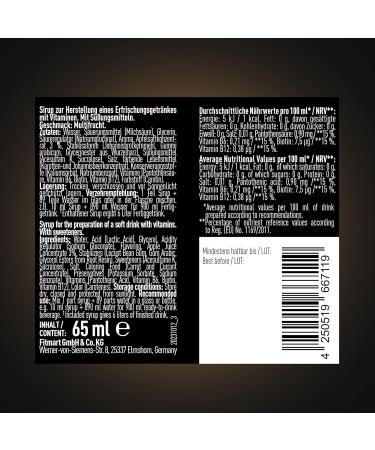 Buy ESN Ultra Vitamin Syrup 6-Pack - 6 x 65ml Flavors: Orange Red Apple Blue Raspberry MultiFruch Peach Iced Tea Sour Cherry - Vitamin Infused for 6 Liters of Finished Drink - Buy Online on GoSupps.com