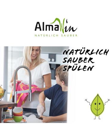 Almawin Pluser 500ml | Eco-Friendly Dishwasher Liquid | Lime-Free Shine | Vegan & Fragrance-Free | Compatible with All Dishwashers - Buy Online on GoSupps.com
