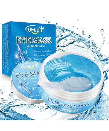 Under Eye Patches for Dark Circles & Puffiness | Hyaluronic Acid Anti-Aging Mask with Collagen for Wrinkles, Fine Lines & Bags - 60PCS - Buy Online on GoSupps.com