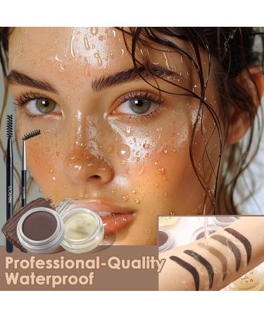 UCANBE Waterproof Eyebrow Gel & Wax Kit | Long-Lasting Dual-Ended Brush | 2-in-1 Eyebrow Makeup for Perfect Brows - Buy Online on GoSupps.com