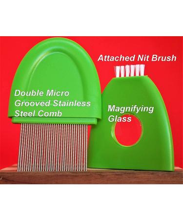 Chemical-Free Lice Comb Treatment with Double Spiral Micro Grooved Teeth - Buy Online on GoSupps.com