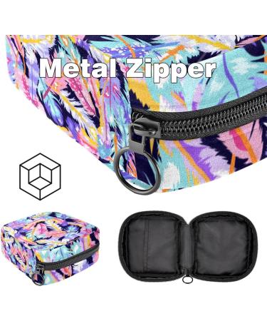Boho Spring Pattern Storage Bags for Women's Bandages | Large Menstrual Cup Pocket & Zip | Multi-Colored Bags for Period Inserts Panty Liners & Tampons - Buy Online on GoSupps.com