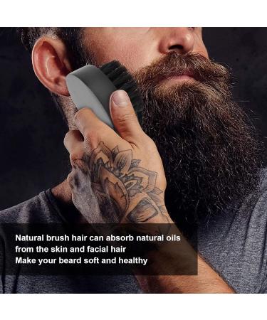 Premium Professional Beard Care Brush & Comb - Wooden Handle Skin-Friendly Ideal for Shaving & Deep Cleaning - Buy Online on GoSupps.com