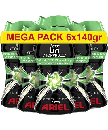 Lenor UNstoppables 62 Washes (6 x 140 g) Fragrance Beads for Garments with Ariel Scent