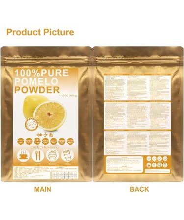 100% Natural Pure Pomelo Power 100g/3.52oz pour smoothies shakes p tisseries et boissons sans conservateurs sans sucre ajout  - Buy Online on GoSupps.com