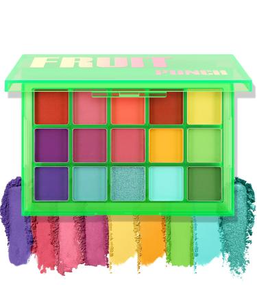 Boobeen 15 Colors Eyeshadow Palette Makeup Shimmer Matte Colorful Eye Shadow Powder Palette Gift Kit Ultra Pigmented Blendable Long Lasting Waterproof Bright Vibrant Colors Shades 01#Colorful