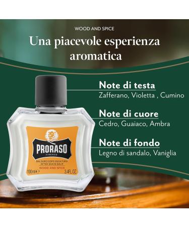 Proraso After Shave Balm WOOD & SPICE Single - Buy Online on GoSupps.com