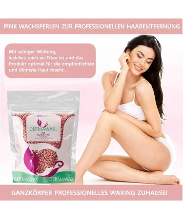 Dermawax 2 kg Pink Wax Pearls - No-Strips Hair Removal for Brazilian Bikini Legs Face & More - Buy Online on GoSupps.com