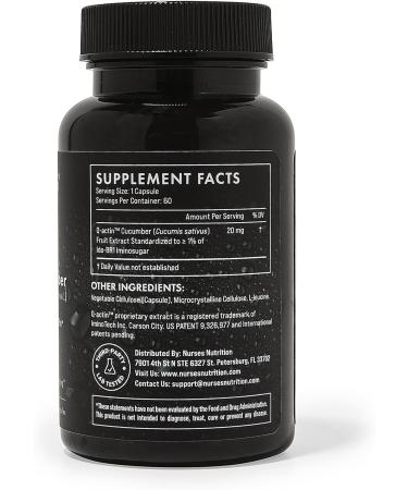 Premium Cucumber Supplement with Q Actin Joint Support & Recovery 60 Capsules Vegan Gluten Free & Clinically Studied 2 Month Supply - Buy Online on GoSupps.com