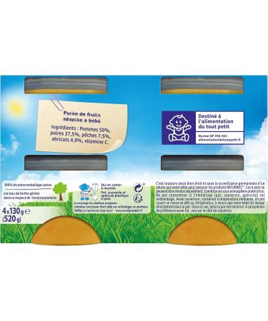 Nestl NaturNes Orchard Fruit Compotes 4 x 130g - Buy Online on GoSupps.com