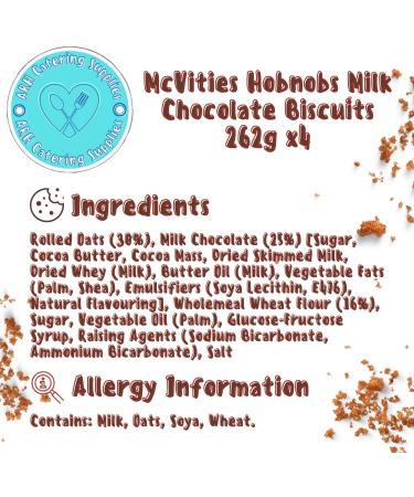McVities Hobnobs Milk Chocolate Biscuits 262g x4 - Buy Online on GoSupps.com