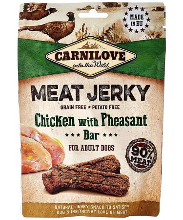 Carnilove 100g Chicken Jerky With Pheasant Bar Dog Treat