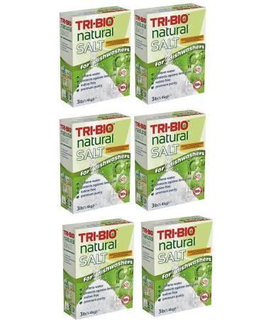 Case of 6 x Tri-Bio Natural Dishwasher Salt 3lb (1.4kg)