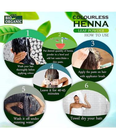 Cassia Powder Colourless Organic Herbal for Hair with 100% Organic Henna Hair Dye in 12 Shades - Buy Online on GoSupps.com