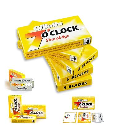 100 7 O'clock SharpEdge Platinum DE Razor Blades - Long-lasting, Premium Quality (200+ Shaves) - Buy Online on GoSupps.com
