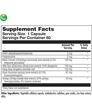 Nutra BioGenesis BioFem Transition - Menopause Support - 60 Capsules | Gluten-Free, Vegan, Non-GMO - Buy Online on GoSupps.com