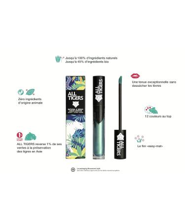 Liquid Lipstick - Vegan Matte Metallic Green - Long-Lasting Organic Ingredients | Steal the Show 989 - Petroleum-Free Formula - Buy Online on GoSupps.com