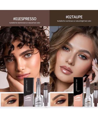 Liquid Eyebrow Brush Brow-Fection Angled Brush & Dip Brow Pencil with Hair like Strokes Beginner Long Lasting Waterproof Brow Pen Quick Drying Wild Eyebrow Pencil Smudge-proof (TAUPE) - Buy Online on GoSupps.com