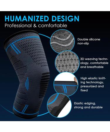 2 Pack Sports Knee Pads Support Sports Knee Pads Men & Women Knee Brace Breathable Elastic Knee Pad G - Buy Online on GoSupps.com