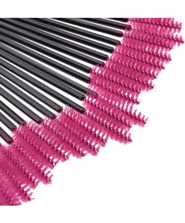 Ukerdo 50pcs Pink Disposable Eyelash Spoolie Brush Extensions - Lash Comb Tool Kit for Mascara Application & Eyebrow Grooming - Buy Online on GoSupps.com