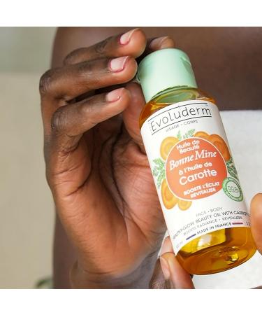 EVOLUDERM Radiance Face & Body Routine 7 products 1x Milk + 2 Oils + 1 Vitamin C Serum + 1 Carrot Scrub & Mask + 1 Lightening Milk Made in France - Buy Online on GoSupps.com