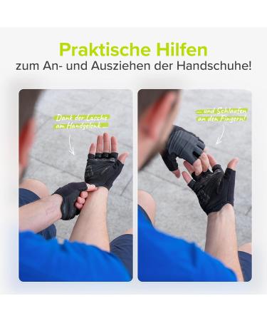 Velmia Summer Bicycle Gloves for Men & Women | Grip Print & Reflector Safety | MTB XL Cycling Accessories - Buy Online on GoSupps.com