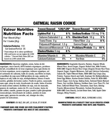 SMART FOR LIFE Oatmeal Raisin Protein Cookies - 12 Count - High Protein Meal Replacement Snack with Low Sugar & Calories - Super High Fiber - On-the-Go Protein Snack - Buy Online on GoSupps.com