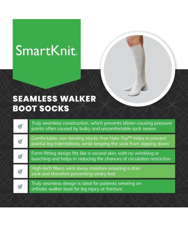 Smartknit Walker Boot Sock Regular Small - Polyester X-Static Grey M | Comfortable & Durable International Shipping Available - Buy Online on GoSupps.com