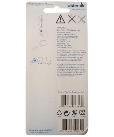 Waterpik Classic Jet Tips JT-100E (Pack of 4) - Enhance Oral Hygiene & Flossing Efficiency | International Shipping Available - Buy Online on GoSupps.com
