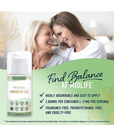 Progesterone Cream for Women | 2000mg USP Micronized Progesterone | Balance & Menstrual Support | 4oz Pump - Buy Online on GoSupps.com