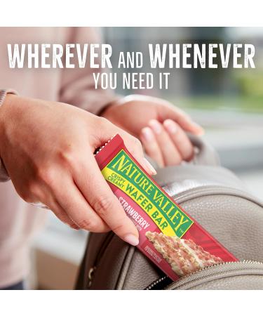 Nature Valley Barres de gaufrette cr meuses croustillantes la fraise fabriqu es avec des grains entiers 5 barres 184 3 g - Buy Online on GoSupps.com