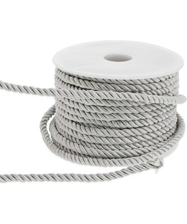 Silver Twisted Cord Trim Rope - 36 Yards (2 Pack) | Premium Quality - Buy Online on GoSupps.com
