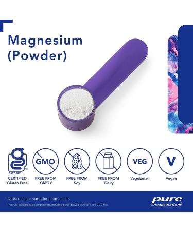 Pure Encapsulations Magnesium Powder - Supports Cardiovascular & Muscle Function | 3.7 oz - Buy Online on GoSupps.com