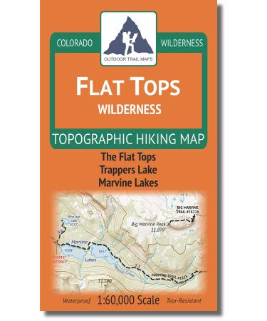 Outdoor Trail Maps LLC Flat Tops Wilderness - Colorado Topographic Hiking Map (2018)