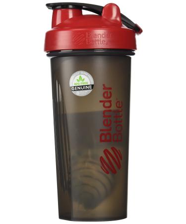 BlenderBottle Shaker Bottle, 28oz - BlenderBall Wisk Mixer Ball - Blend Protein Powder, Sport Drinks, Shakes, Smoothies & More - Red 28 Red