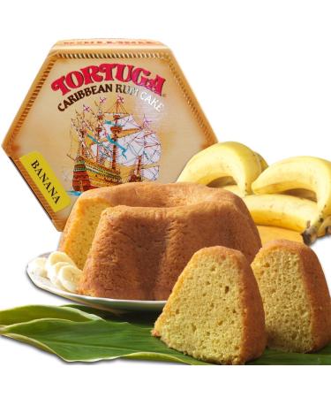 TORTUGA Caribbean Banana Rum Cake - 16 oz - Perfect Premium Gourmet Gift for Baskets & Parties - Great for Holidays & Birthdays - 1lb Delivery Cake - Buy Online on GoSupps.com