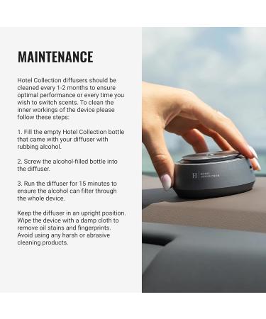 Hotel Collection Chauffeur Car Scent Diffuser | Luxury Portable Air Freshener & Nebulizing Aromatherapy Diffuser for Essential Oils | Cordless Super Quiet Device - Buy Online on GoSupps.com