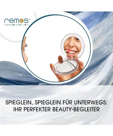 REMOS Folding Pocket Mirror 7x Magnification - Travel Essential | Buy Black Now - Buy Online on GoSupps.com